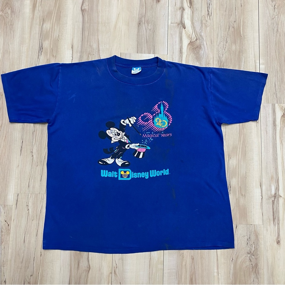 90'S Disney Designs Mickey Mouse Character Print T-Shirt Made in USA Men's X.L